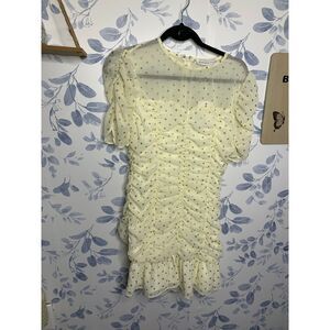 Endless Rose Polka Dot Ruched Dress NWT Size S
